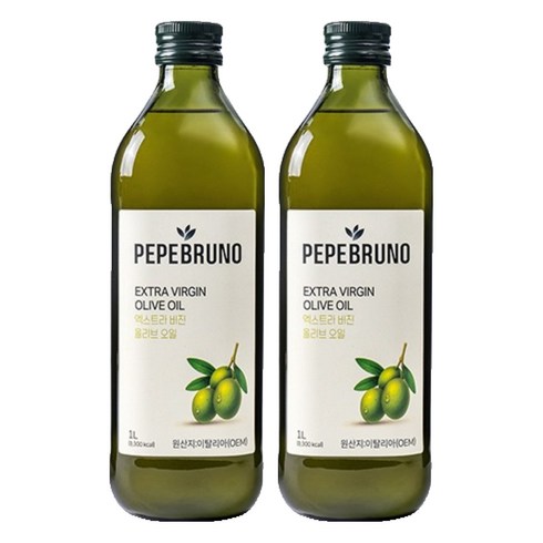 페페브루노 엑스트라버진 올리브오일, 1L, 2개
