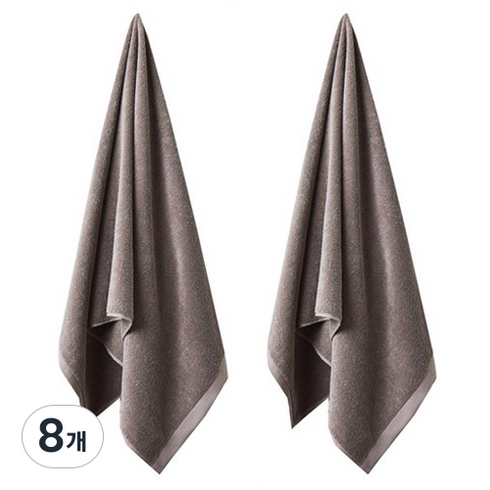 소프트터치 그레이쉬 바스타올 450g 30수 면사, 골든브라운, 8개