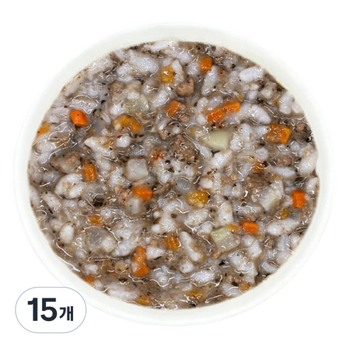 짱죽 실온 이유식 후기 진밥, 혼합맛(블루베리/한우), 160g, 15개