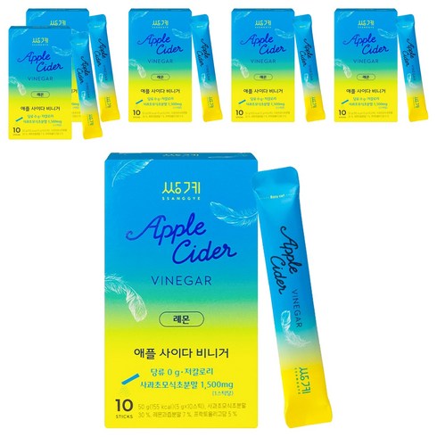 쌍계명차 애플사이다비니거 레몬, 50g, 6개