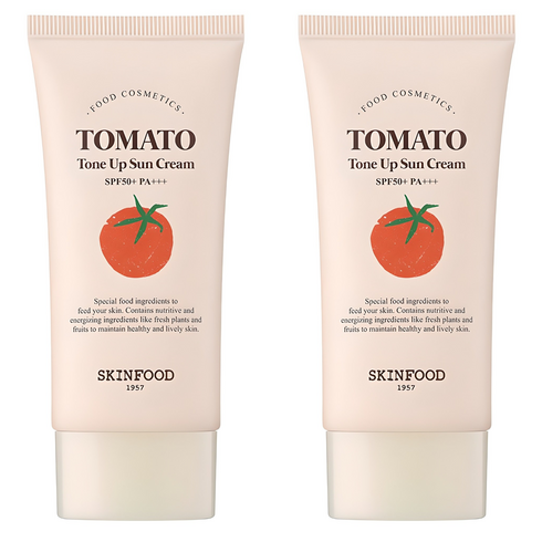스킨푸드 토마토 톤 업 선크림 SPF50+ PA+++, 50ml, 2개