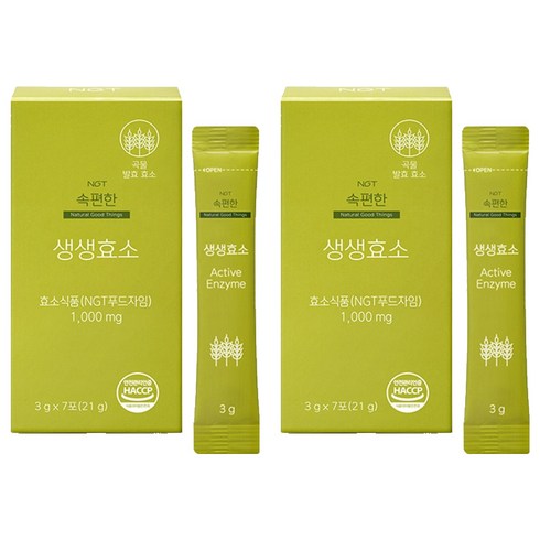 네츄럴굿띵스 속편한 생생효소 7p, 21g, 2개