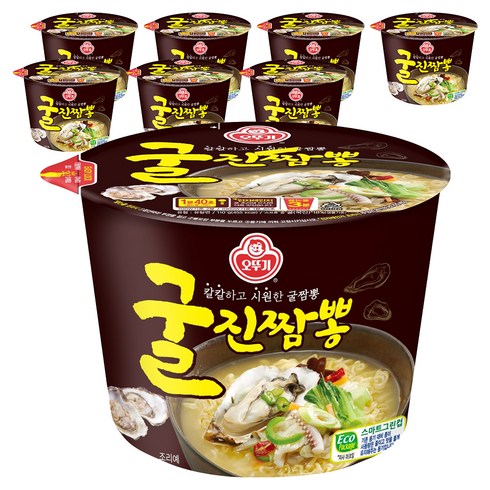 오뚜기 굴진짬뽕 용기 110g, 8개