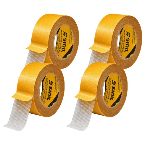 신일테이프 강력 양면테이프 메쉬타입 30mm x 20m, 투명, 4개