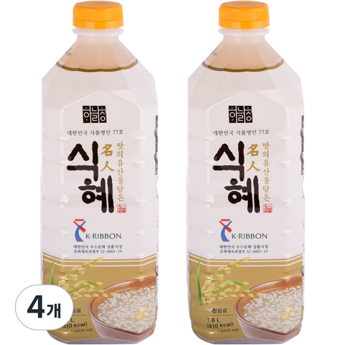 하늘청 오리지날 식혜, 1.8L, 4개
