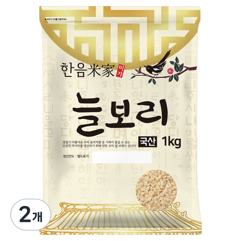 한음미가 국산 늘보리, 1kg, 2개