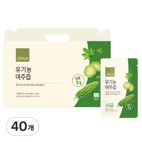 올가홀푸드 여주즙, 80ml, 40개