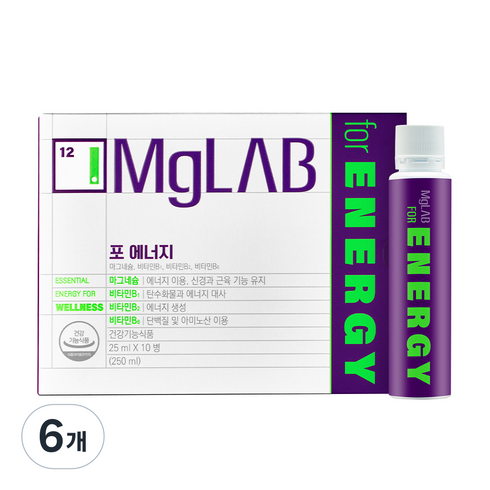 마그랩 포 에너지, 250ml, 6개