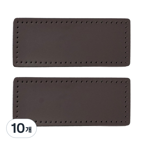 인조가죽 가방바닥 직사각형 23 x 9 cm, 브라운, 10개