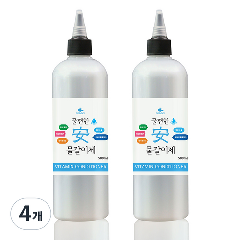 모비딕 물편한 물갈이제, 500ml, 4개