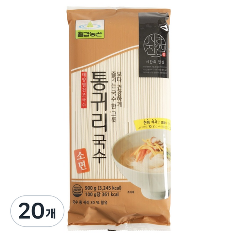 칠갑농산 통귀리국수, 900g, 20개