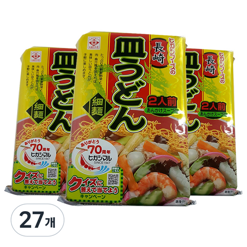 히가시마루 나가사키 사라 우동 120.8g, 27개