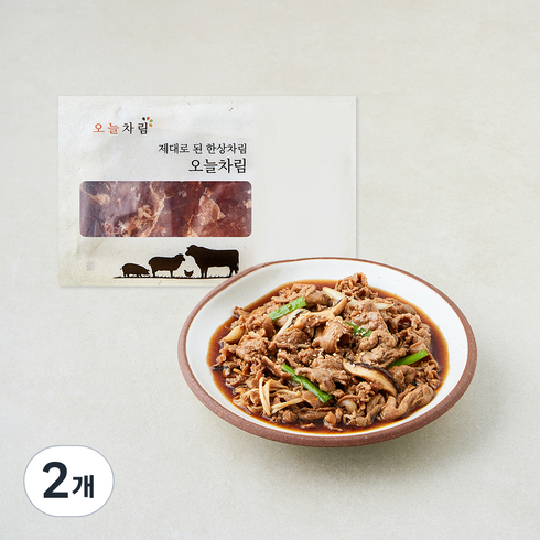 오늘차림 한돈 양념 불고기, 2개, 1kg