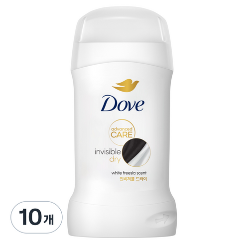도브 데오드란트 스틱 인비저블 드라이, 10개, 50ml
