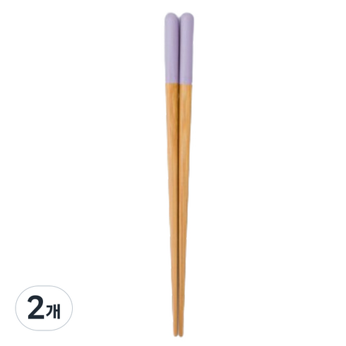 야마치쿠 유아용 강코 키즈 대나무 젓가락 18cm, 라벤더, 단품, 2개