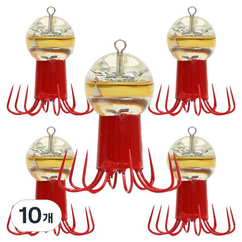 싸파 더블킬 킹볼 8침 LED 발광 애자 SDK-KLSB50, 혼합색상, 50g, 10개