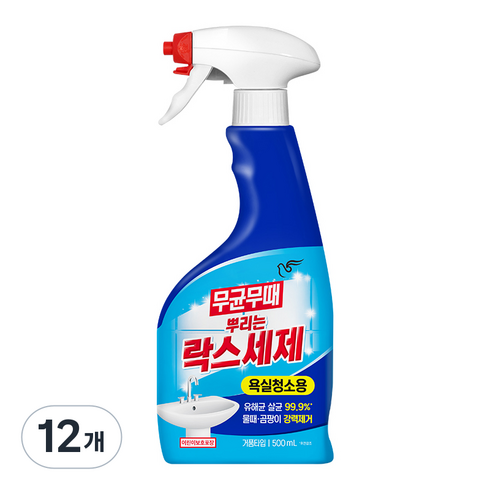 무균무때 뿌리는 락스세제, 500ml, 12개