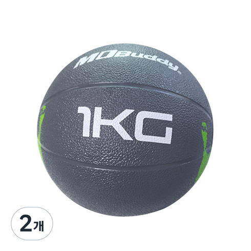 핸드 프린팅 메디신 볼 MD-1251, 1kg, 2개