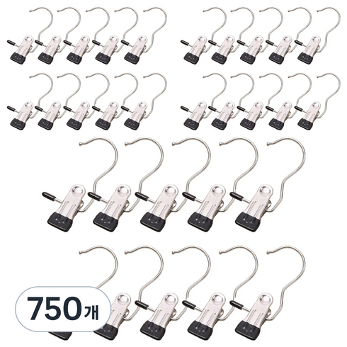 마샤투 논슬립 외집게 바지 치마걸이, 블랙, 750개