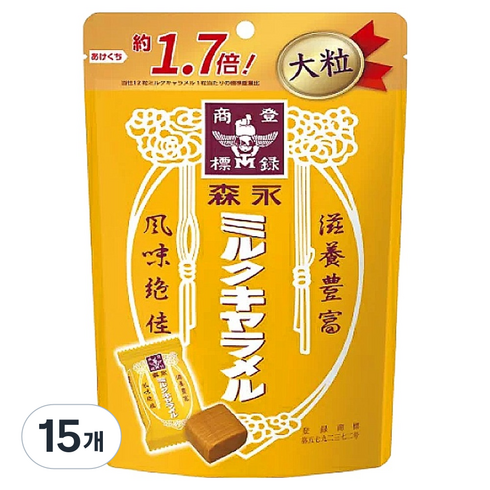 모리나가 밀크 카라멜, 132g, 15개