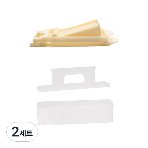 도블레 사각 초간단 김밥 만들기 스팸 슬라이서 + 김밥틀 대 세트, 아이보리(스팸 슬라이서), 화이트(김밥틀), 2세트
