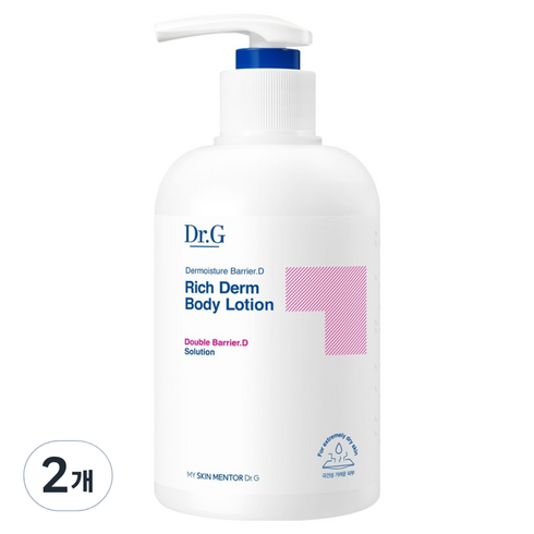 닥터지 더모이스처 배리어 D 리치덤 바디로션, 400ml, 2개