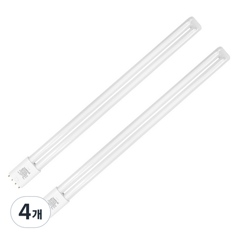 루미트론 HD LED 형광등 27W, 전구색, 4개