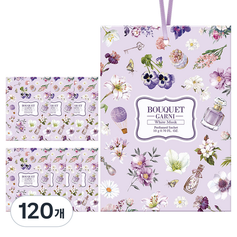 부케가르니 퍼퓸드 샤쉐 본품 M, 10g, 120개, 화이트머스크