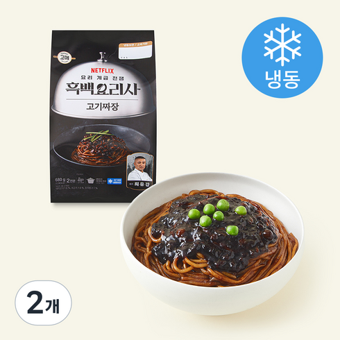 고메 흑백요리사 최유강 셰프 고기짜장 2인분 (냉동), 680g, 2개