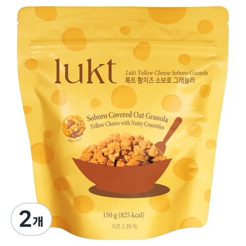 룩트 황치즈소보로 그래놀라, 2개, 150g