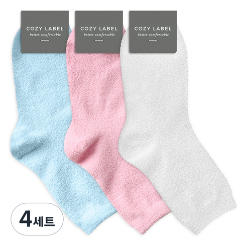 코지라벨 여성용 부드럽고 발목 조임없는 사계절 임산부 양말 3켤레 세트 F, 세트F, 4세트