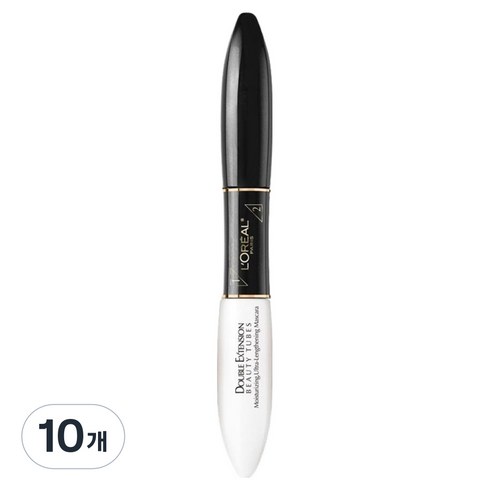 로레알파리 더블 익스텐션 뷰티 마스카라 베이스코트 7ml + 튜브 7ml, 혼합색상, 10개