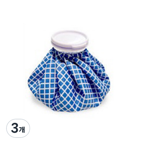 얼음찜질팩 체크블루 대 A1, 3개