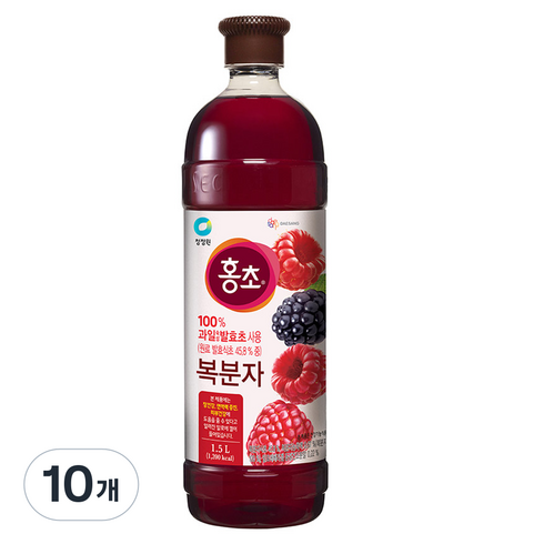 홍초 복분자, 1.5L, 10개