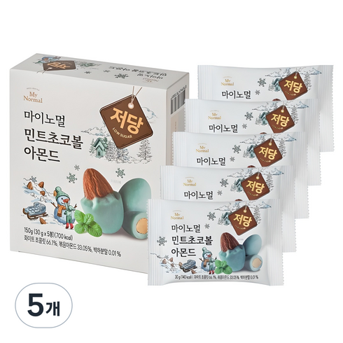 마이노멀 민트초코볼 아몬드, 150g, 5개