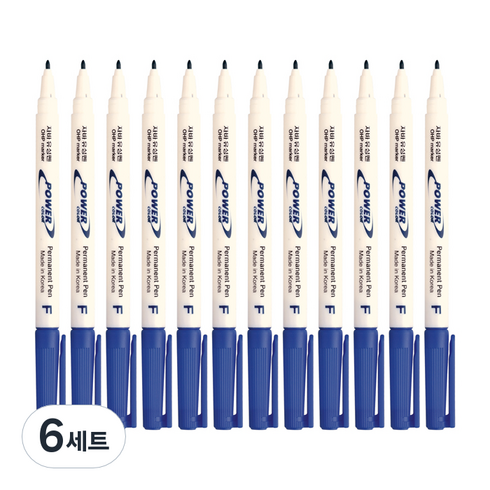 자바펜 파워 유성펜, 파랑, 72개