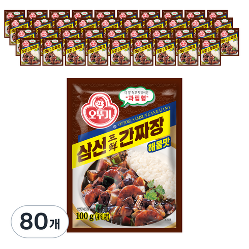 오뚜기 삼선 간짜장 해물맛, 100g, 80개