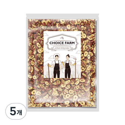 초이스팜 건대추칩, 500g, 5개