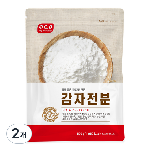 OQB 감자전분, 500g, 2개