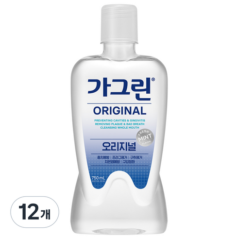 가그린 오리지널 구강청결제, 750ml, 12개