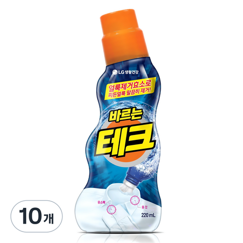 테크 바르는 섬유 얼룩제거제, 220ml, 10개