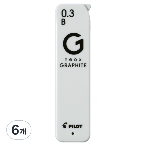 파이롯트 new 네옥스 그라파이트 샤프심 B, 6개, 0.3mm