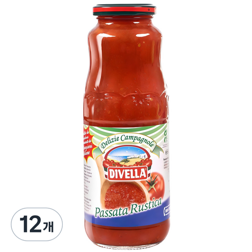 디벨라 토마토퓨레 루스티카, 680g, 12개