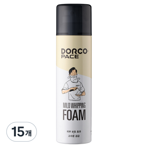 PACE 마일드 휘핑 폼, 250ml, 15개