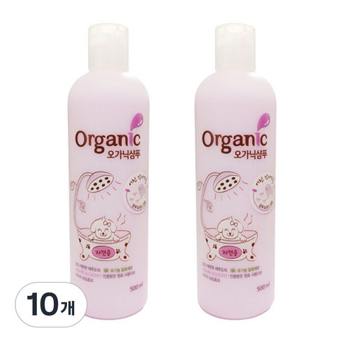 오가닉 퍼피 애견샴푸, 500ml, 10개