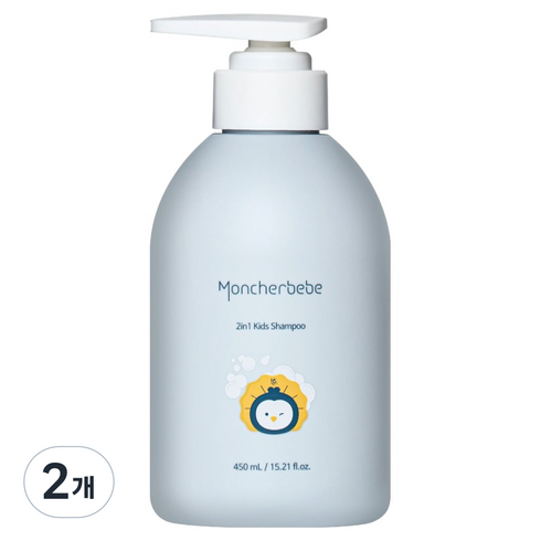 몽쉘베베 2in1 키즈 샴푸, 2개, 450ml