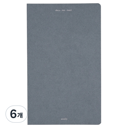 대시앤도트 도큐모먼트 위클리 플래너, 01 스모키 블루, 6개
