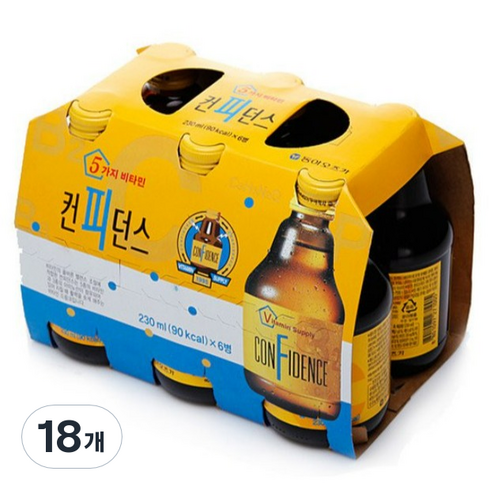 컨피던스 멀티비타민 음료, 230ml, 18개
