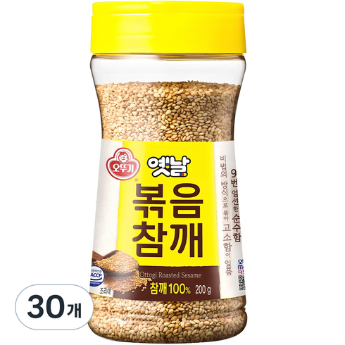 오뚜기옛날 볶음참깨, 200g, 30개