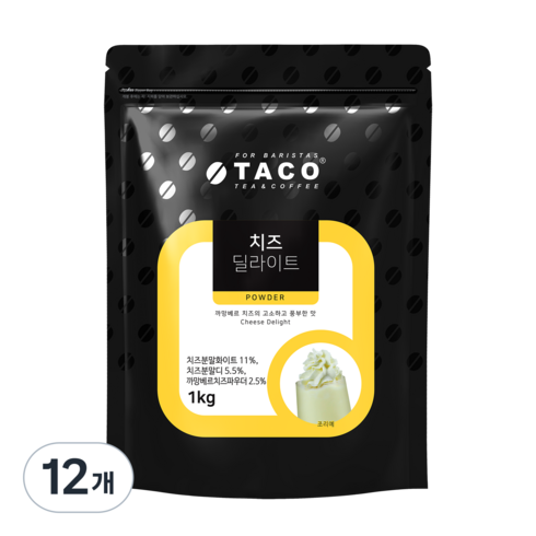 타코 치즈딜라이트 파우더, 1kg, 1개입, 12개